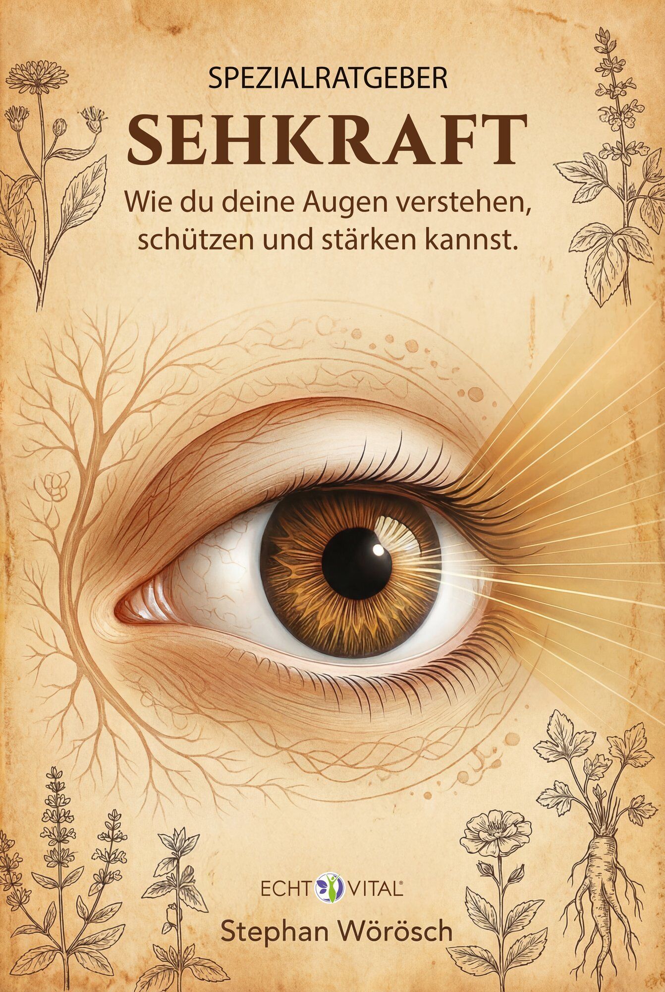 Auge, Illustration, Pflanzen, Buchcover, Cover