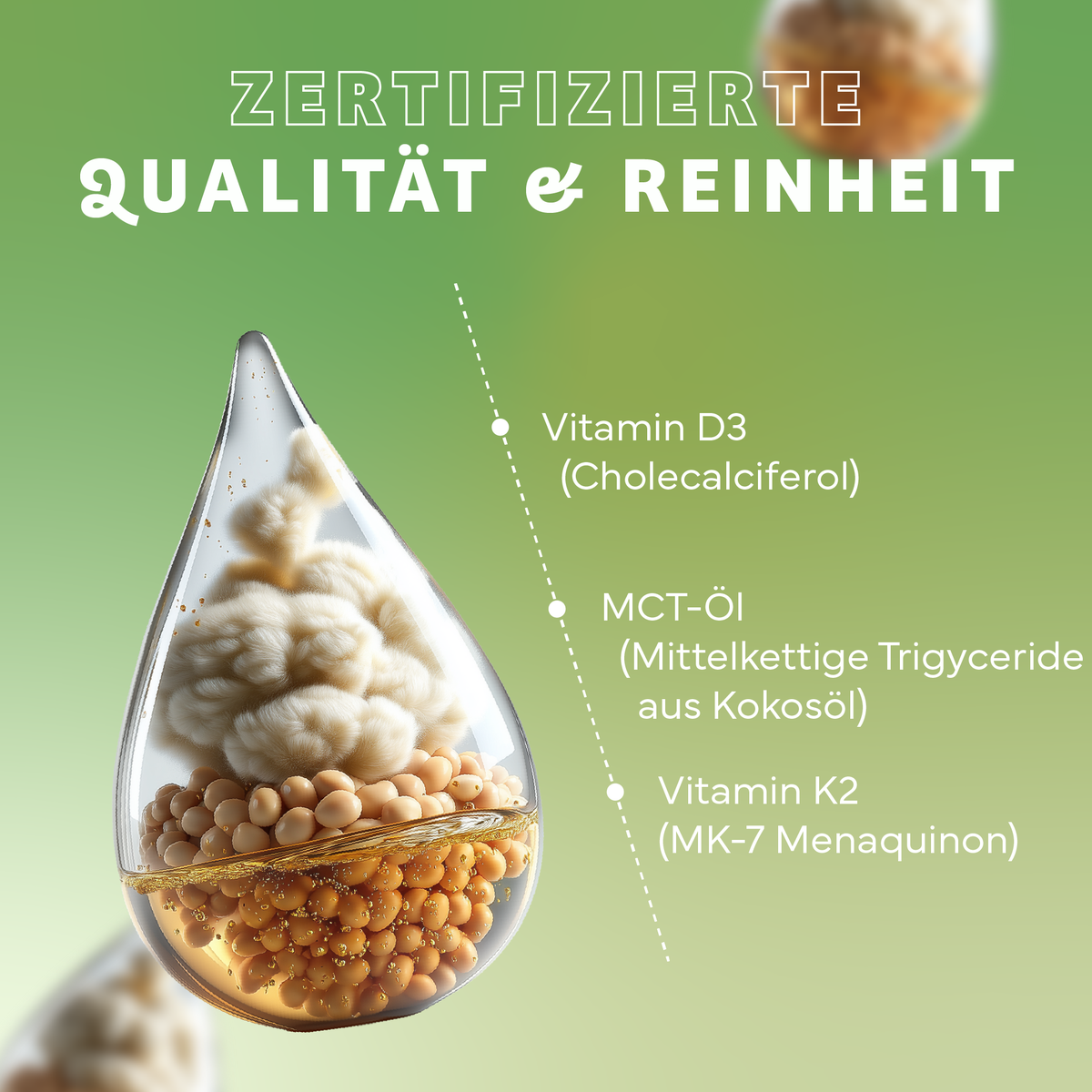 Essen, Produzieren, Bohne, Pflanze, Gemüse, Essen, Produzieren, Bohne, Pflanze, Gemüse, Vitamin D3, Vitamine D3, Cholecalciferol, MCT-Öl, Kokosöl