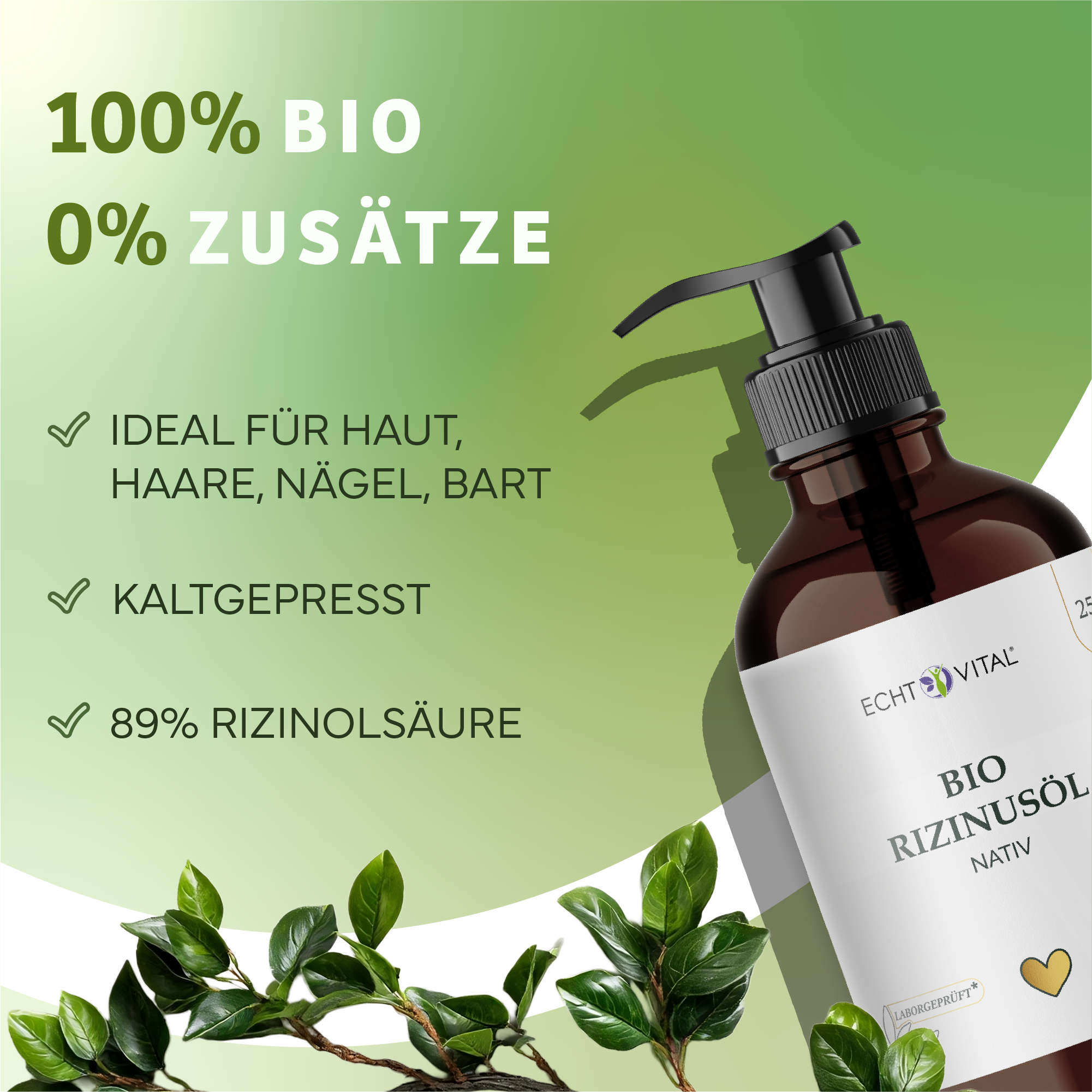 Kräuterig, Kräuter, Flasche, Lotion, Werbung, Rizinusöl, Bio, Flasche, Pumpenspender, Naturprodukt