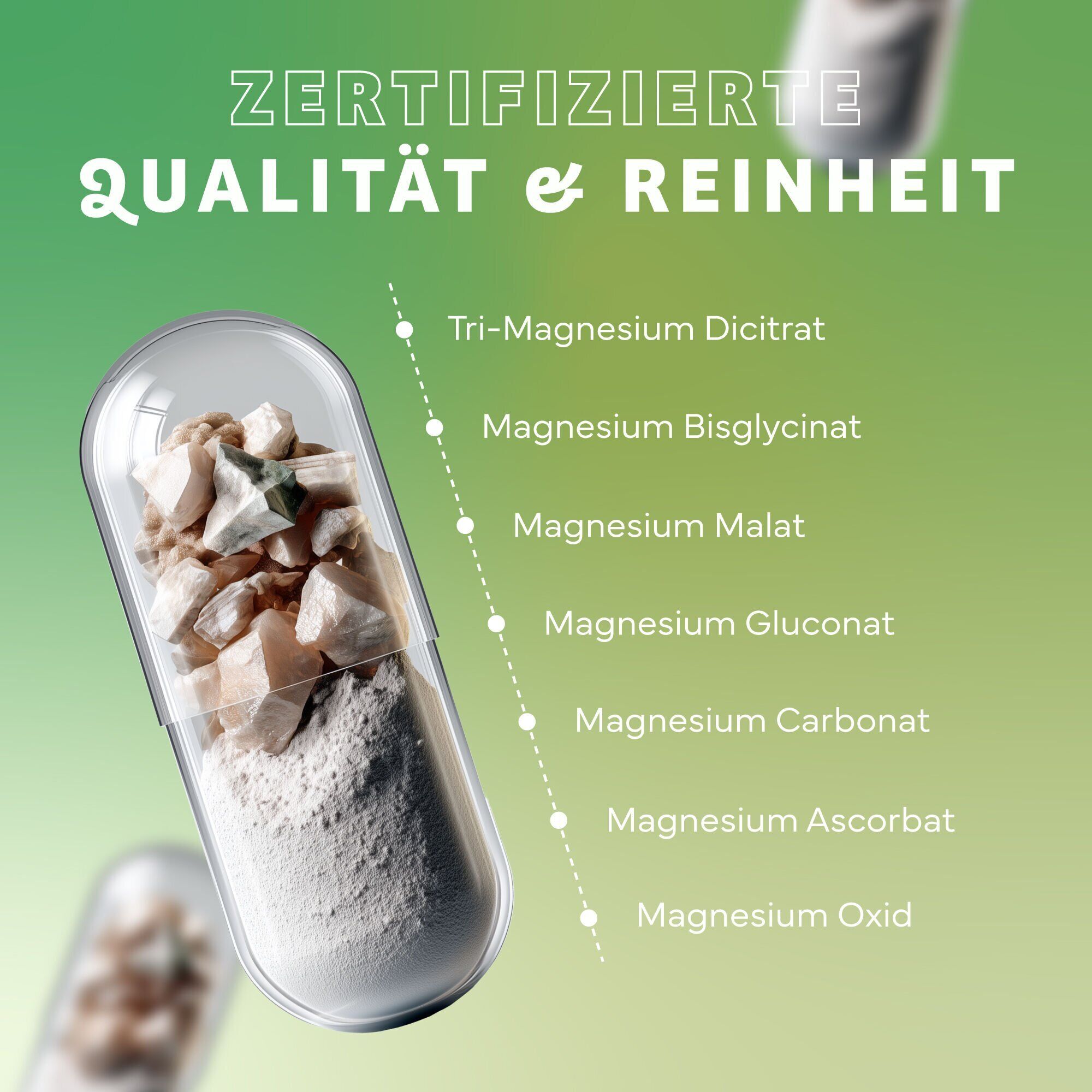 Werbung, Plakat, Puder, Werbung, Plakat, Puder, magnesium, nahrungsergänzung, kapseln, pulver, steine