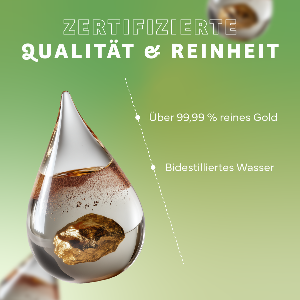 Werbung, Plakat, Tröpfchen, Werbung, Plakat, Tröpfchen, gold, flüssigkeit,  tropfen, .gold nugget, Bistilliertes Wasser