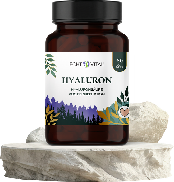 Hyaluron aus Fermentation, Glas mit 60 Kapseln