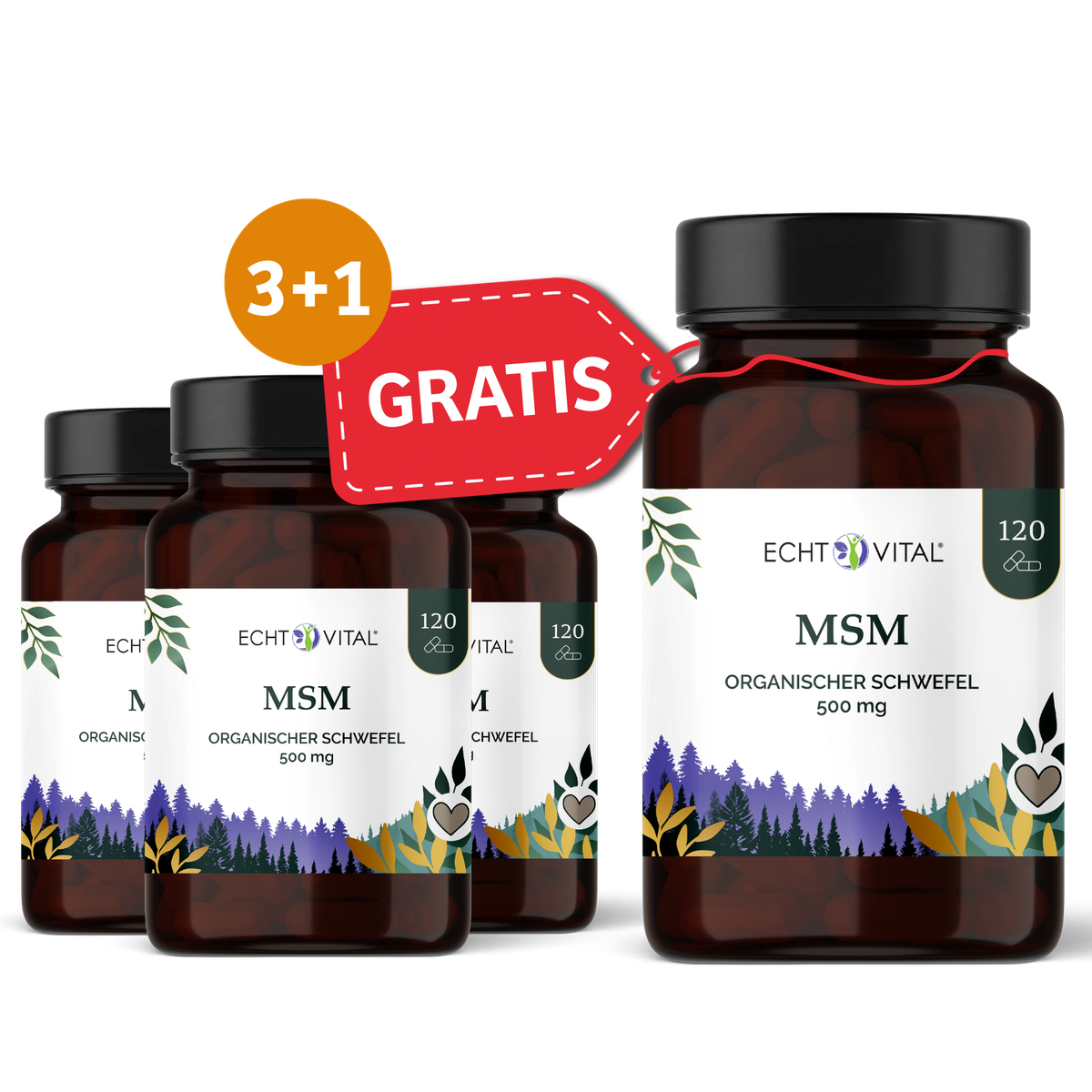 Essen, Würzen, Sirup, Kräuterig, Kräuter, Pflanze, MSM, Organischer Schwefel, 120, 500 mg, Kapseln, organischer schwefel,  MSM, Tabletten, 500 mg, Gratis 3+1