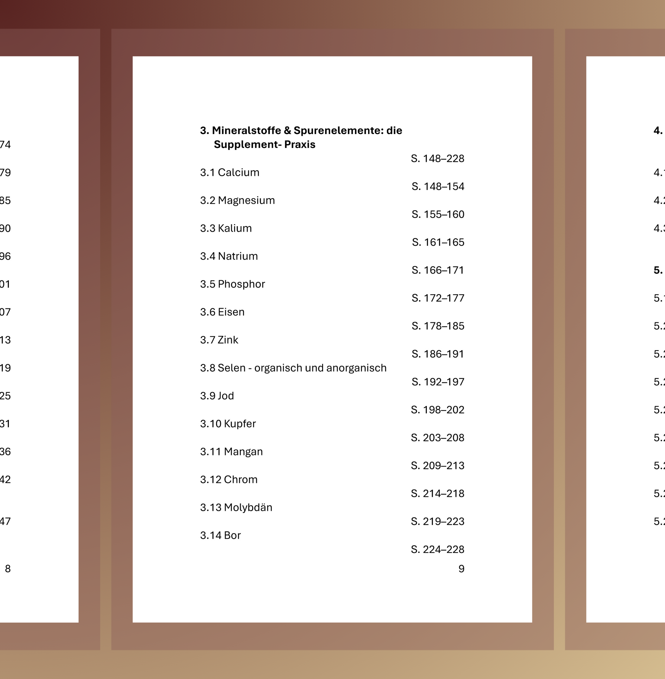 Seite, Text, Speisekarte