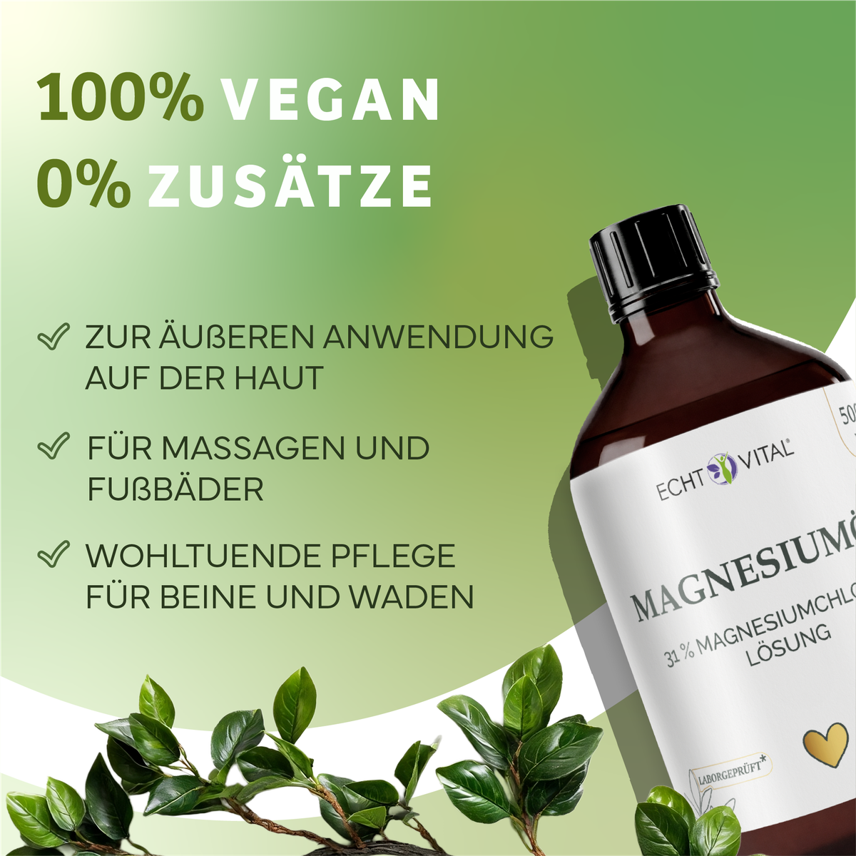 Kräuterig, Kräuter, Werbung, Sirup, Plakat, Magnesiumlösung, Magnesium, Flasche, Vitalprodukt, Naturprodukt, Magnesiumlösung, Magnesium, Flasche, Holzkorken, Grünes Design