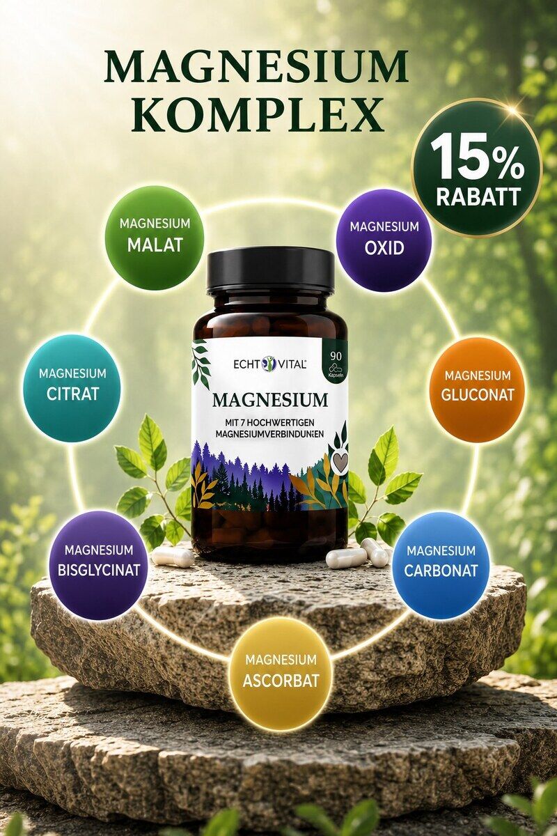 Magnesium Komplex – nur für kurze Zeit 15 % Rabatt