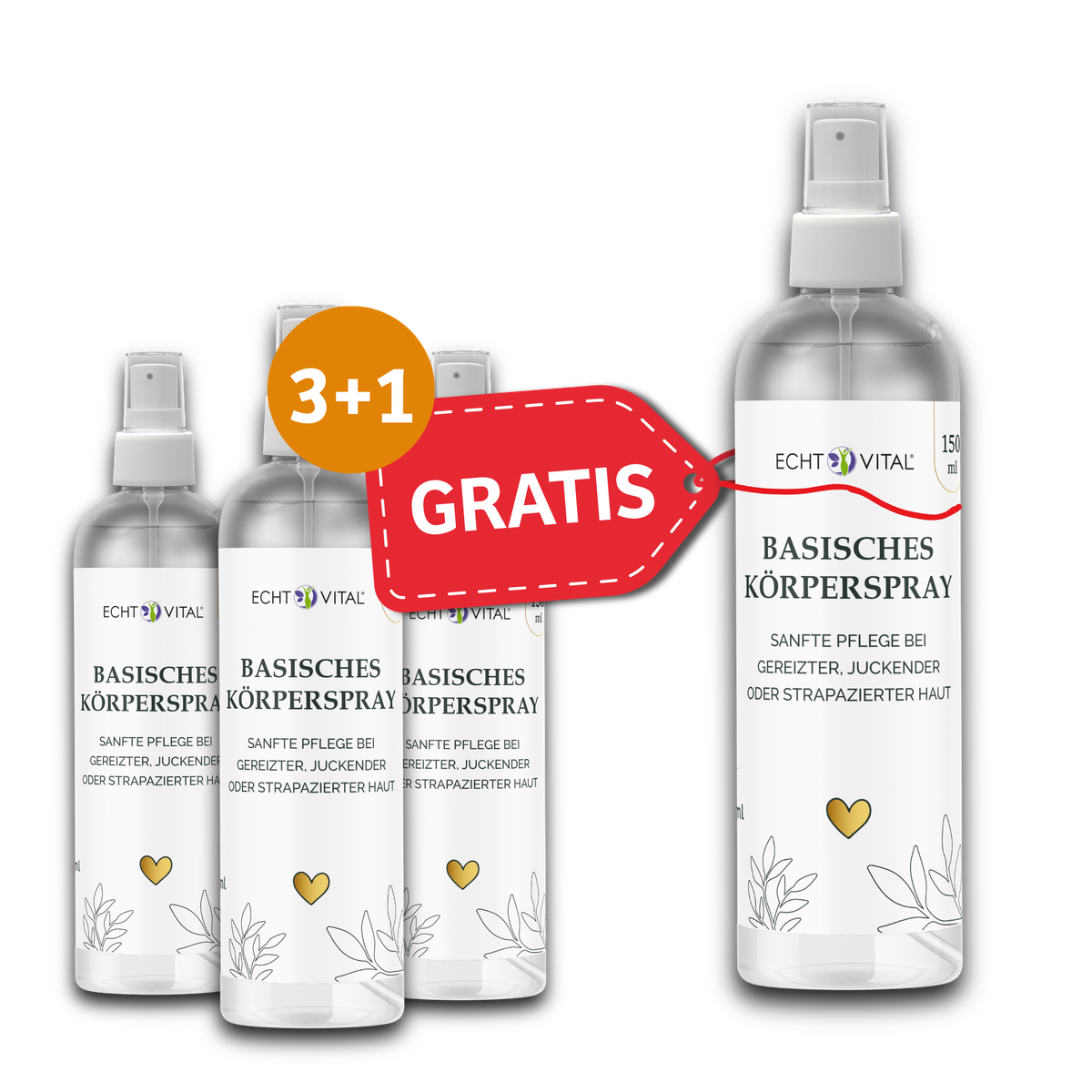 Körperspray, Basisches, Pflege, Spray, Herstellerlogo, Körperspray, Basis-Pflege, Sanfte Pflege, Spray, Hautpflege