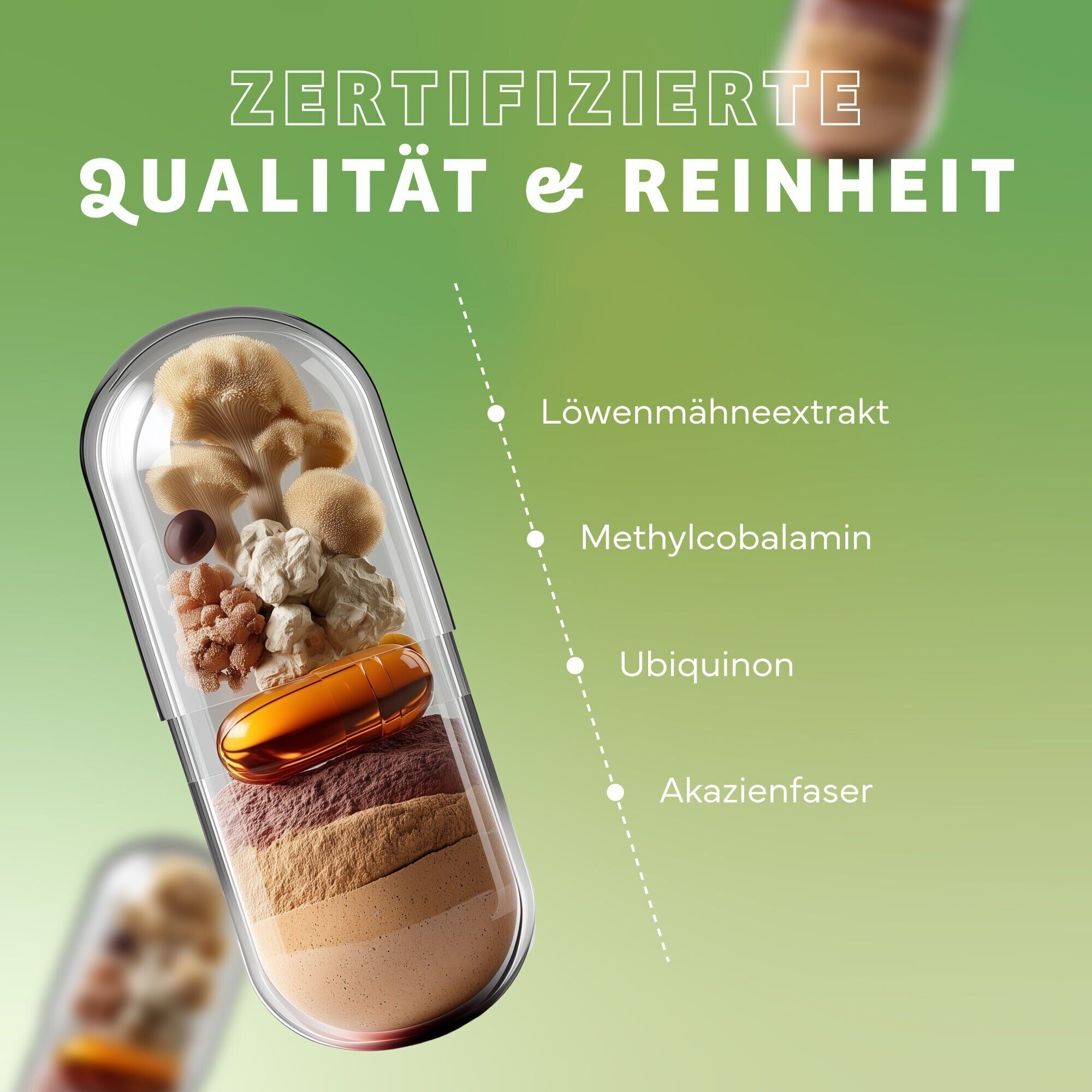 Werbung, Plakat, Kapseln, Nahrungsergänzung, Pulver, Kapselhülle, Extrakt