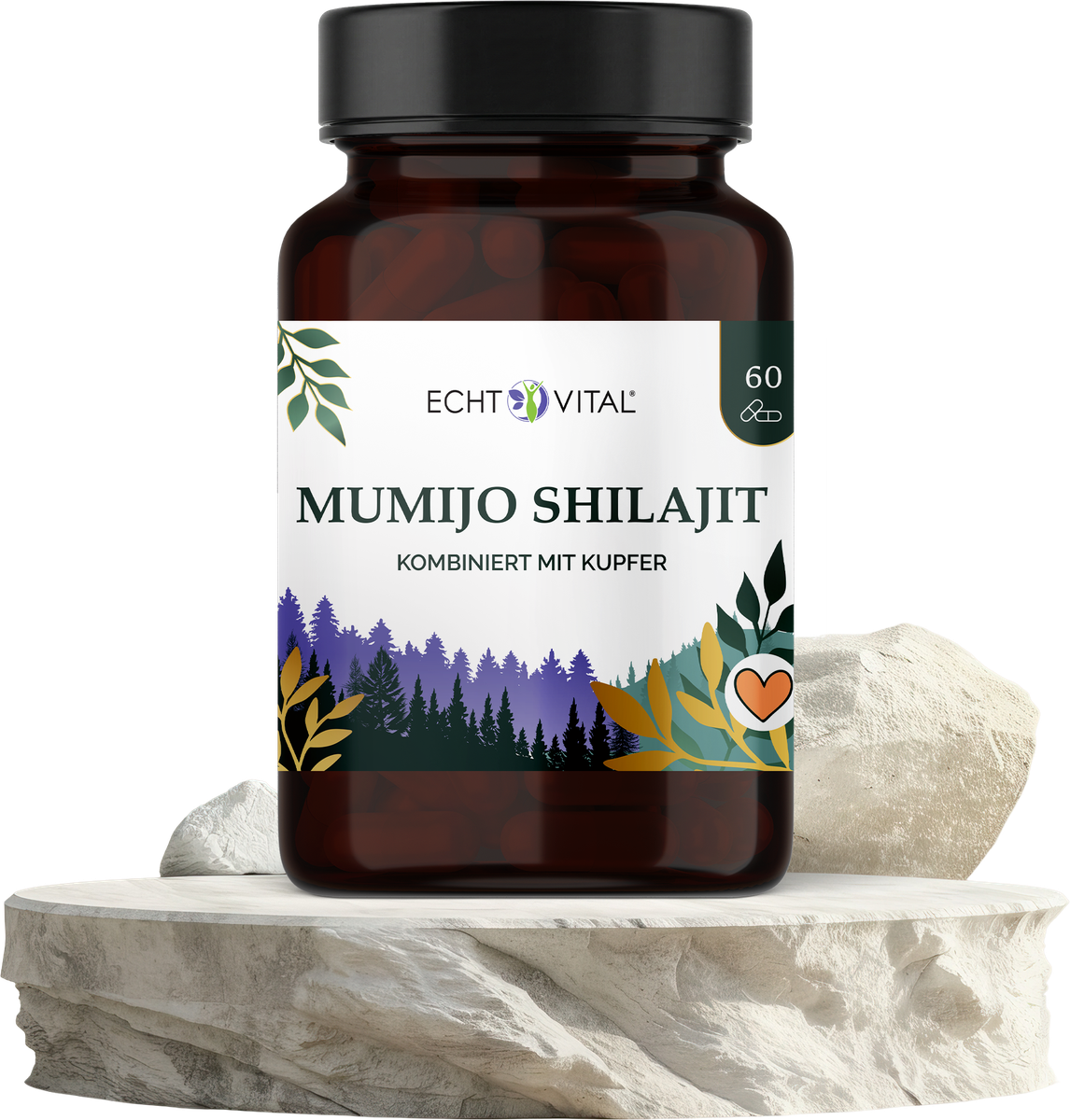 Kräuter, Pflanze, Astragalus, Blume, Kräuterig, Kräuter, Pflanze, Astragalus, Blume, Mumijo Shilajit, Kombiniert mit Kupfer, Kapseln, 60 Stück, Nahrungsergänzung