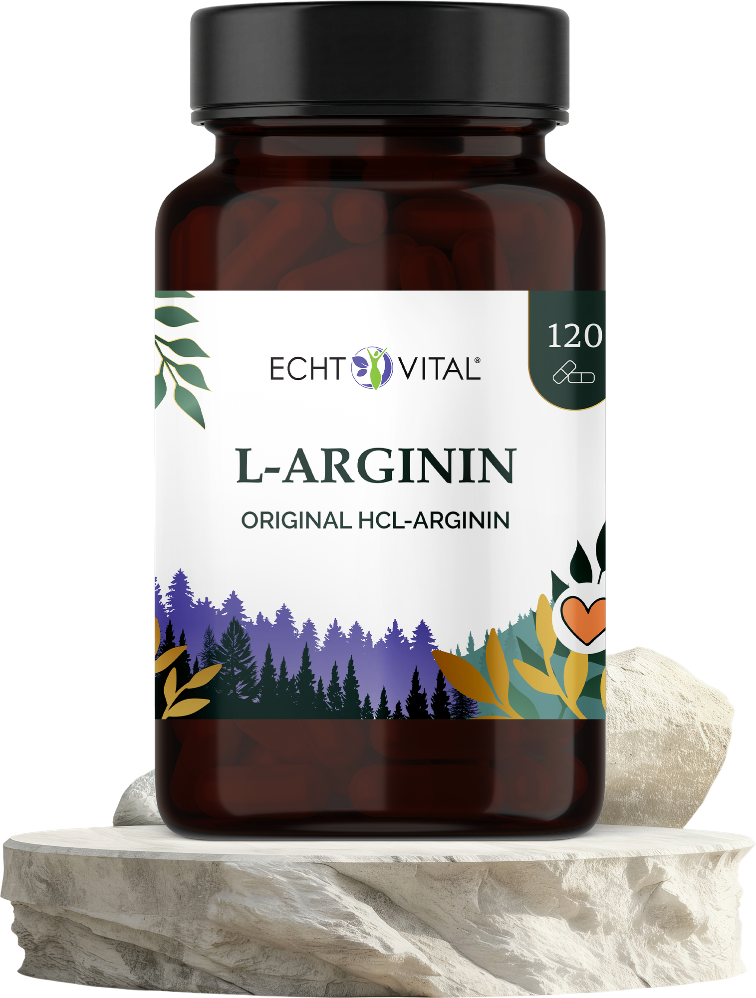 L-Arginin aus pflanzlicher Fermentation - ECHT VITAL Premium Qualität