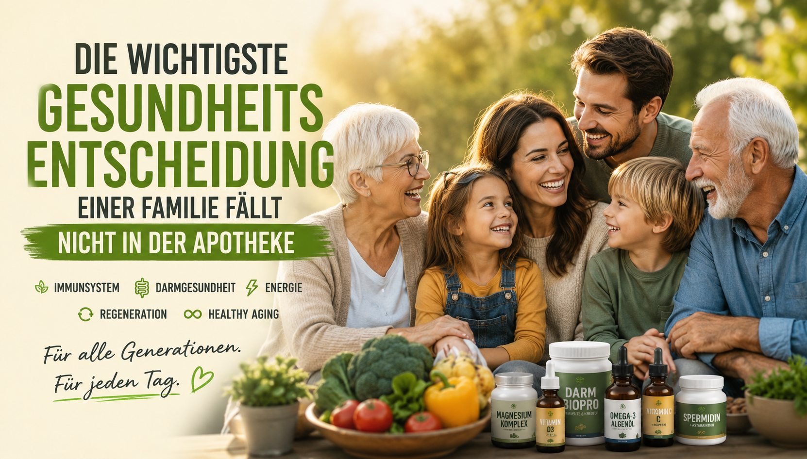 gesundheit, familie, vitamine, nahrungsergänzung, produktfotografie