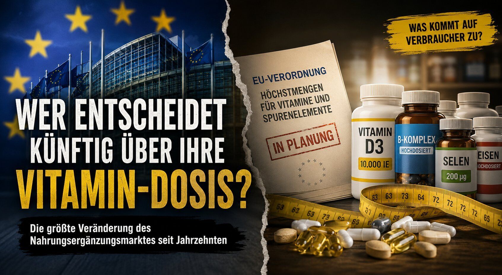 Vitamin D3, Vitamine, Nahrungsergänzung, Kapseln, EU-Verordnung, Vitamin D3, Vitamine, Nahrungsergänzung, Tabletten, Maßband