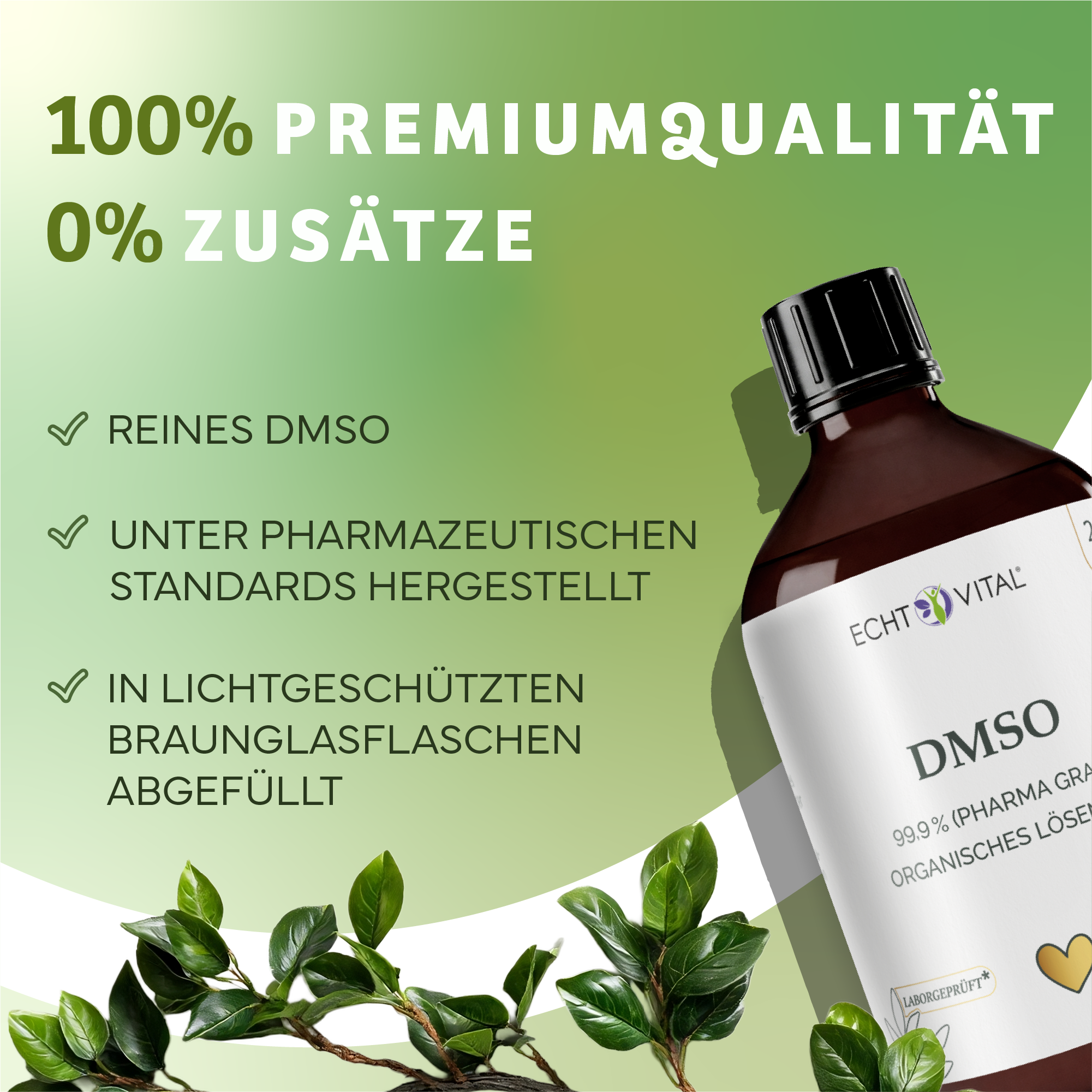 Kräuter, Werbung, Plakat, Flasche, DMSO, Flasche, Pharmazeutisch, Organische Lösung, Grüne Pflanzen