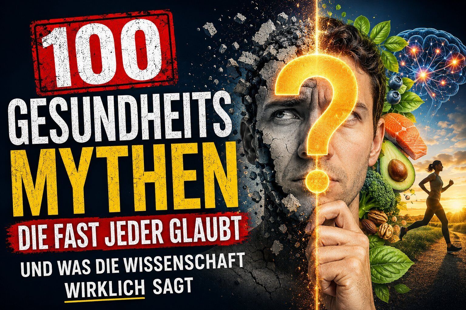 gesundheitsmythen, 100 gesundheitsmythen, mythen, gesundheit, mythen und wissenschaft, Gesundheit, Mythen, 100, Fragezeichen, Nahrungsergänzung