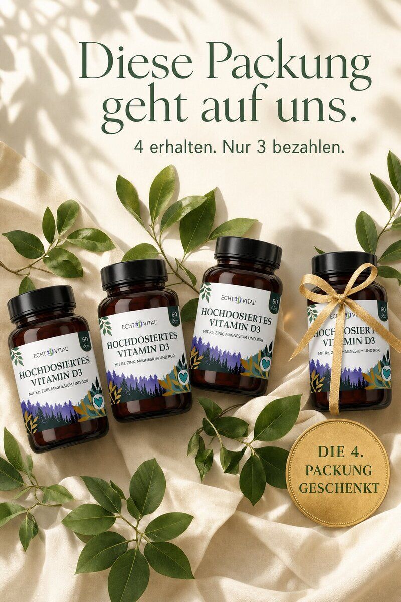 Vitamine-Aktion: 4 erhalten, nur 3 bezahlen