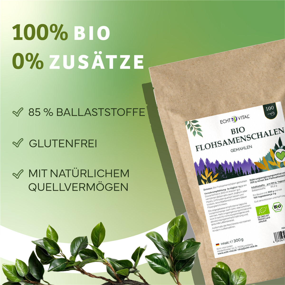 Werbung, Plakat, Kräuter, Pflanze, Blatt, Bio, Füllstoff, Grasfaser, Nahrungsergänzung, Ballaststoff, bio, trockeneinfassung, flohsamenschalen, glutenfrei, naturkraft, Bio, Flohsamen, Beutel, Glutenfrei, Naturprodukt, bio, flachsamen, gemahlen, natürlich,