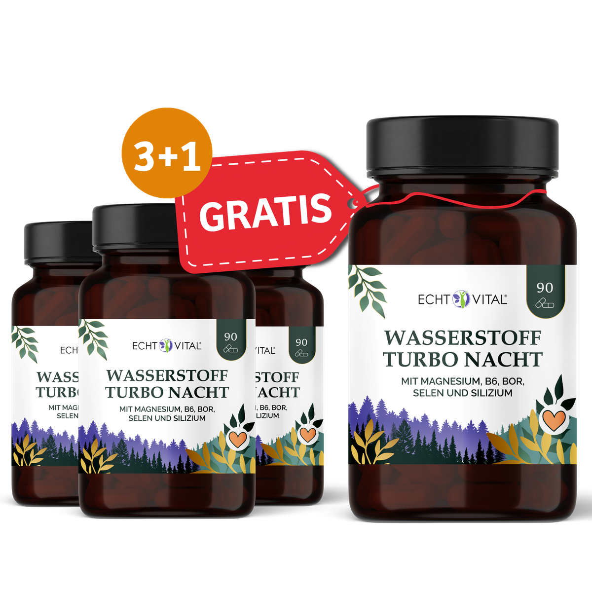 Wasserstoff, Turbo Nacht, Kapseln, Magnesium, Selen, Wasserstoff Turbo Nacht, Nahrungsergänzung, Tabletten, Magnesium, Selen, Wasserstoff, Turbo Nacht, Magnesium, Selen, Silizium