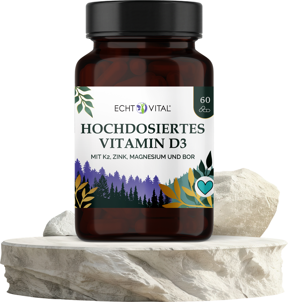 Vitamin D3 hochdosiert 10.000 i.E. und 4 Co-Faktoren