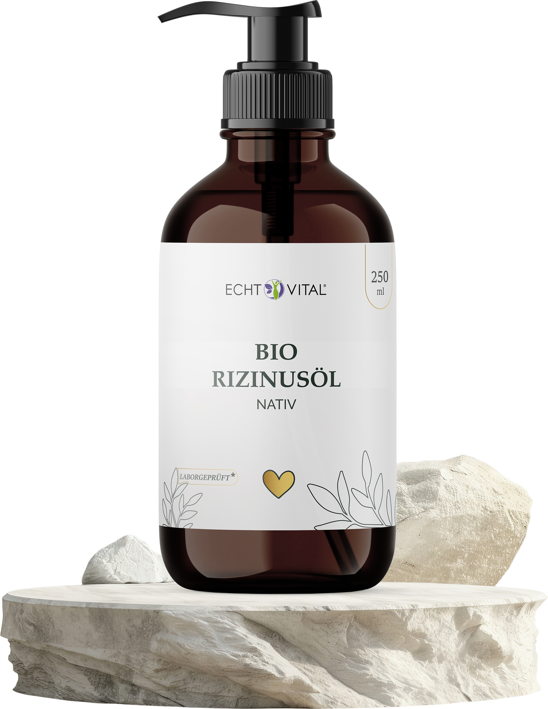 Bio-Rizinusöl, Rizinusöl, Naturkosmetik, Ölflasche, 250 ml