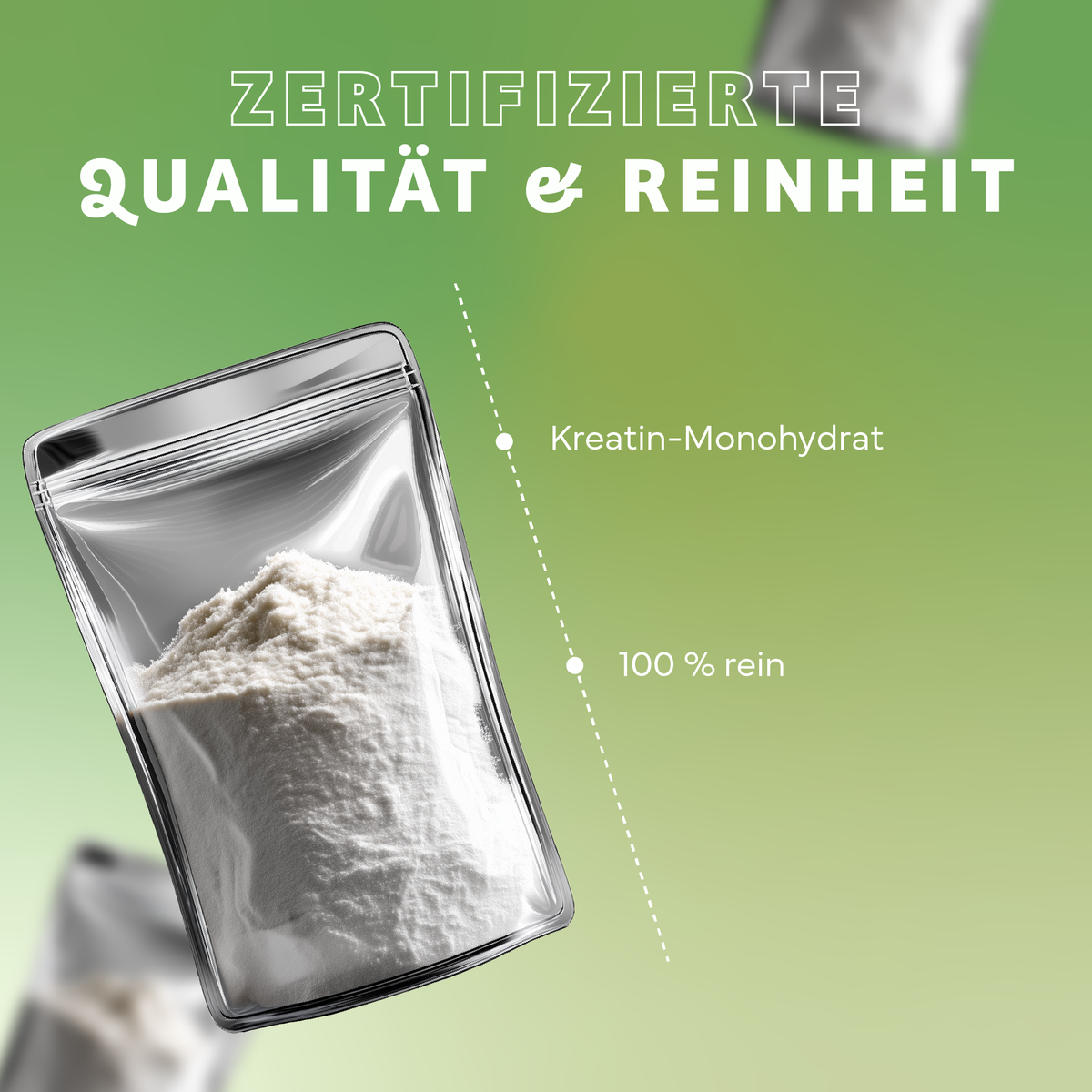 Puder, Mehl, Essen, Puder, Mehl, Essen, Kreatin-Monohydrat, Pulver, Proteinpulver, Monohydrat, Klartext: 100% rein