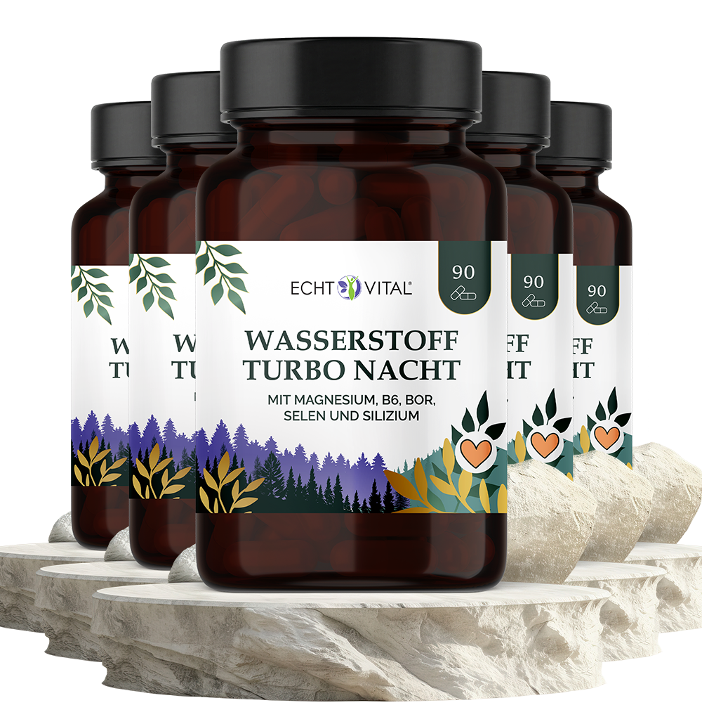 Wasserstoff Turbo Nacht Kapseln - ECHT VITAL Premium Qualität