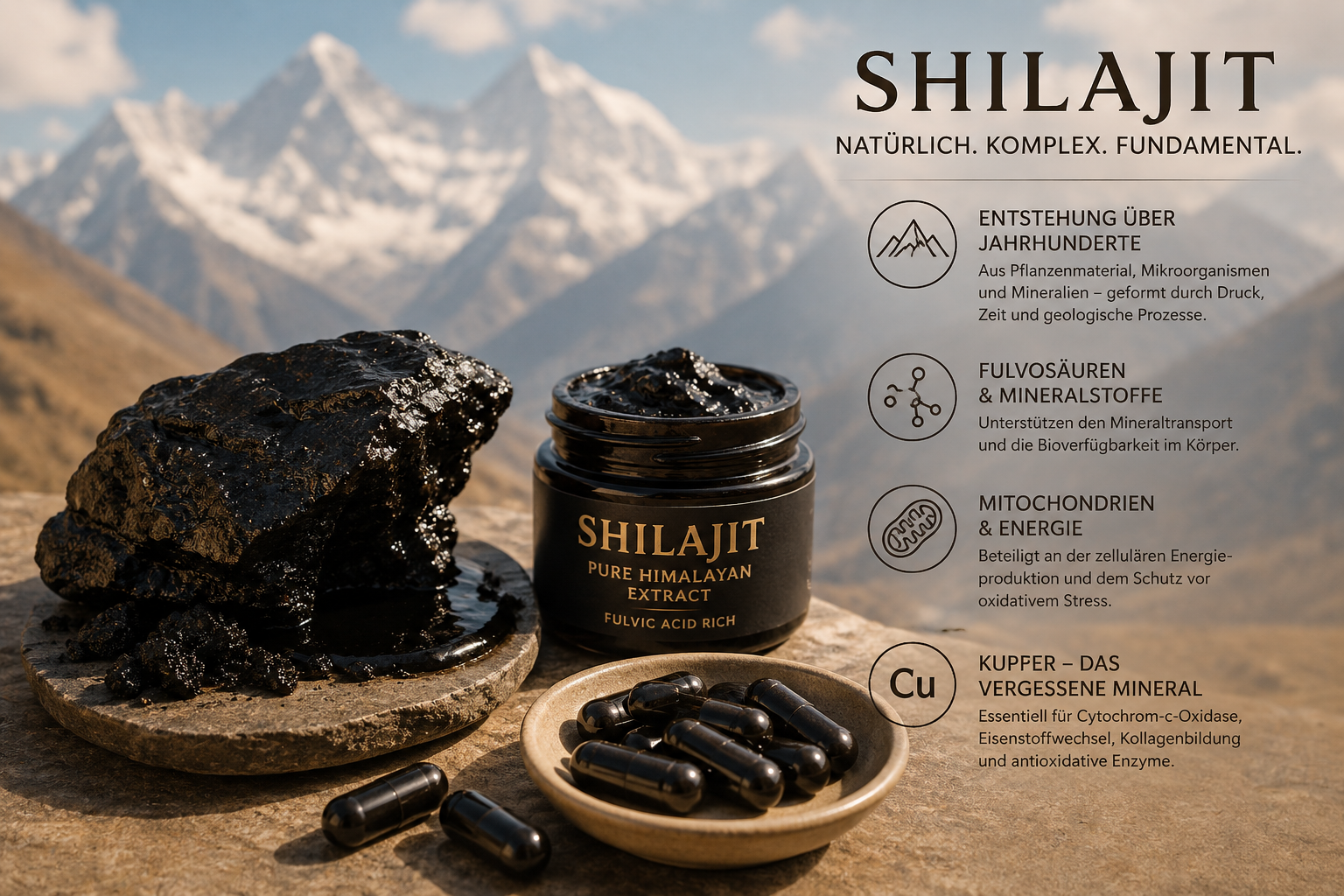 Kajal, Schwarzes Pulver, Glasgefäß, Kapseln, Mineralstoffe