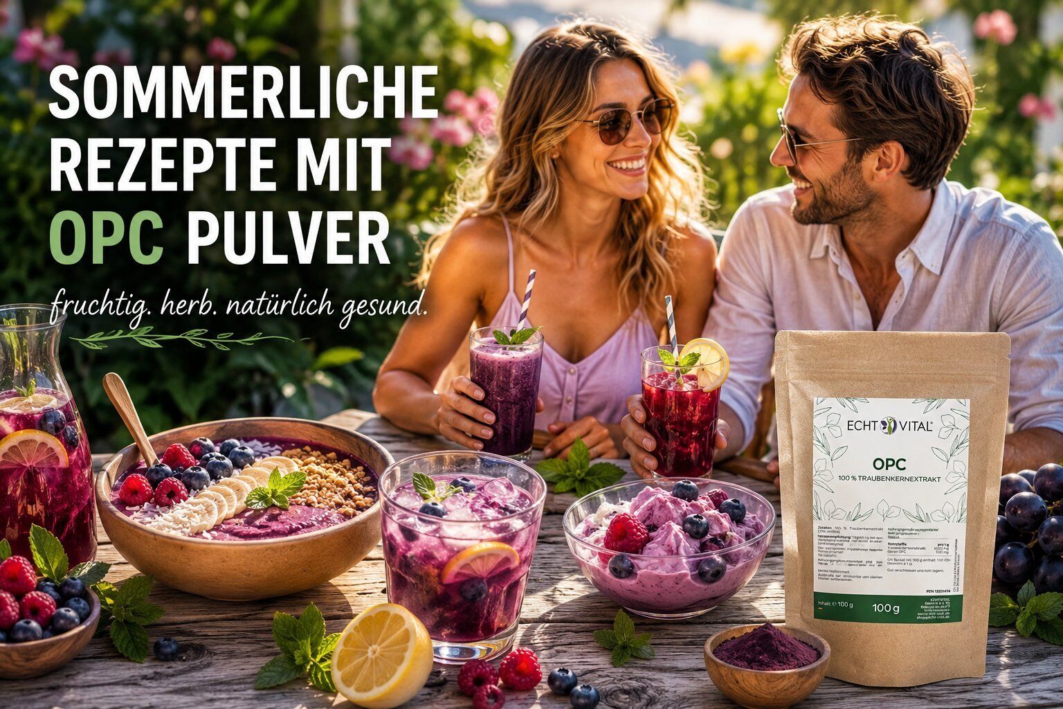 10 sommerliche Rezeptideen mit OPC Pulver | Smoothies, Bowls & Drinks