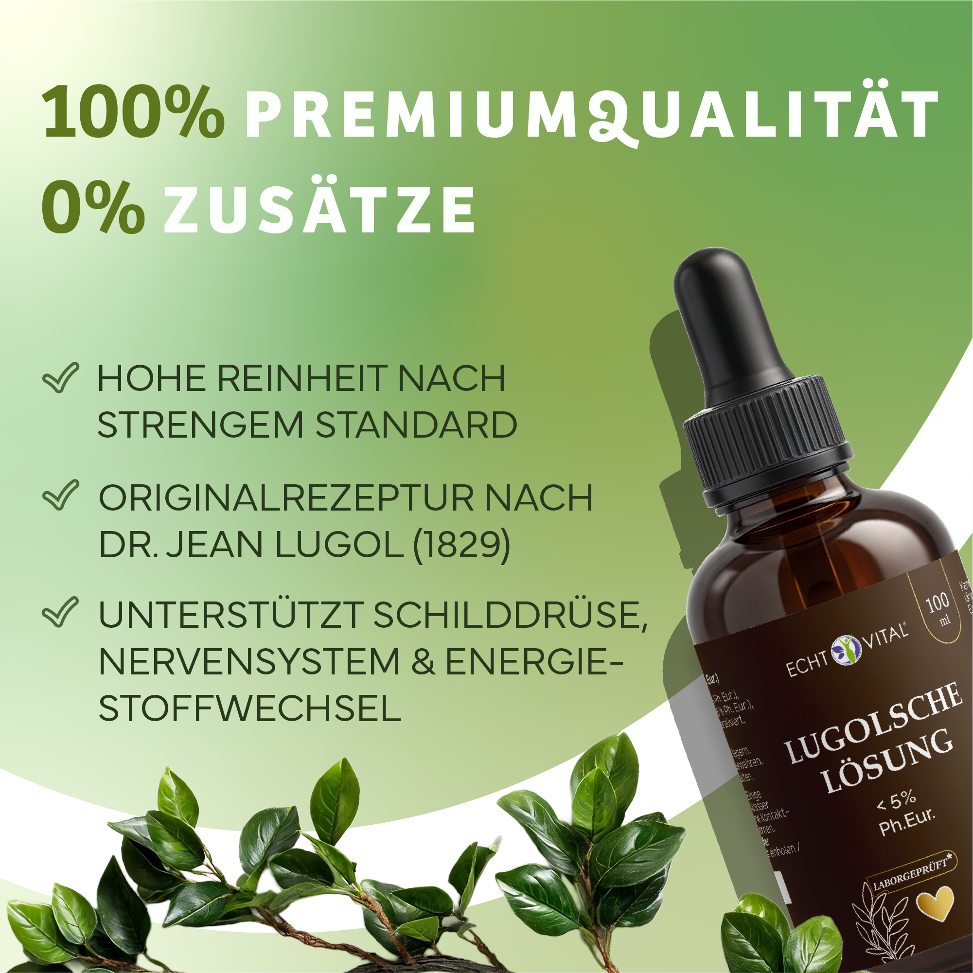 Kräuter, Werbung, Plakat, Flasche, Lotion, Tinktur, Flasche, Serum, Tropfen