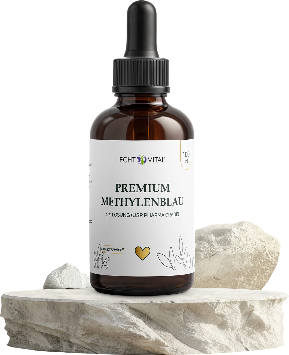Kräuterig, Pflanze, Flasche, Kosmetik, Parfüm, Methylblau, Methylennenblau, Flüssigkeit, Augen?, Drogerie?, Methylblau-Lösung, Augenflasche, Tropfflasche, Medizinische Lösung, 100 ml
